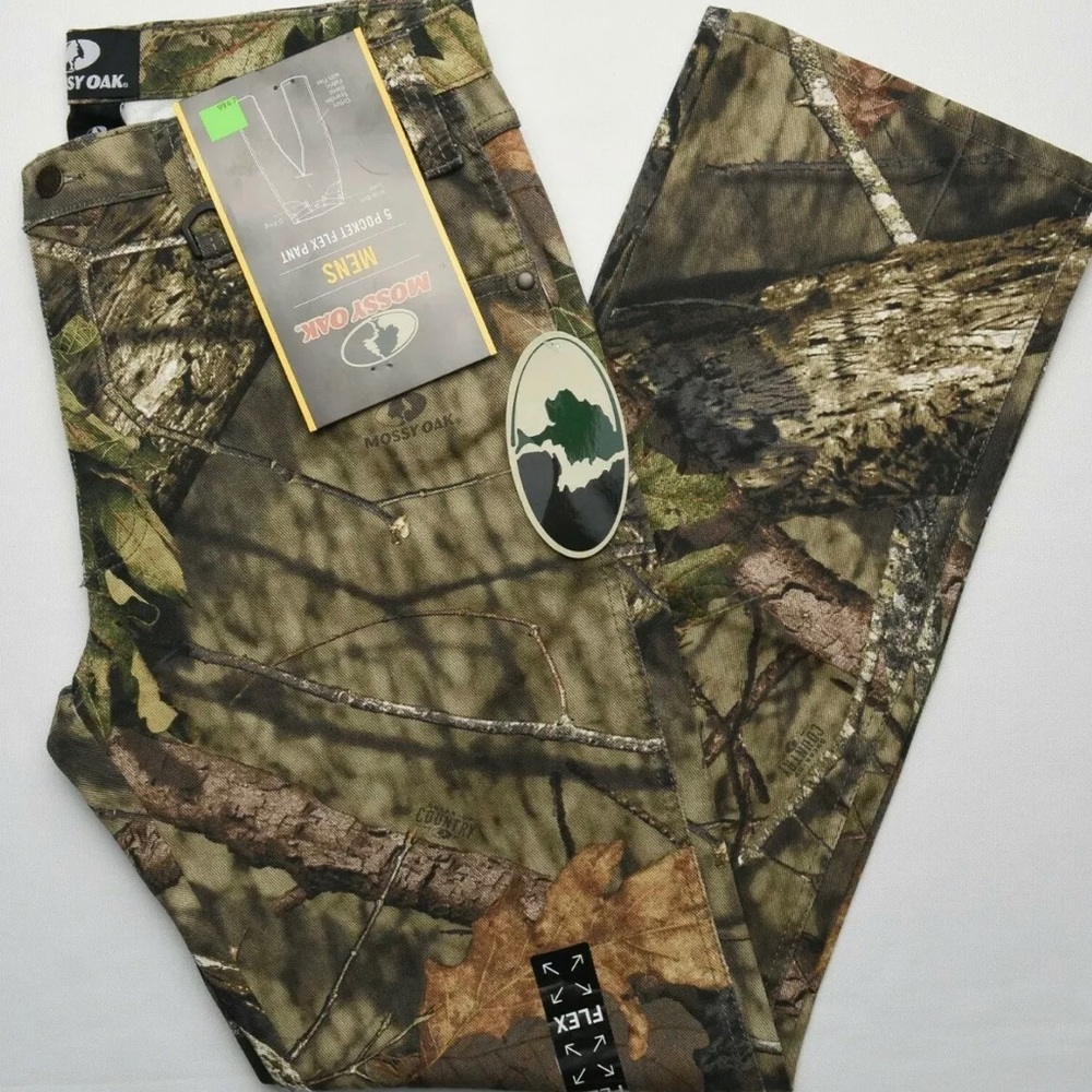 Mossy Oak Men's 32 / 30 Flex Camo Jeans 5 pocket